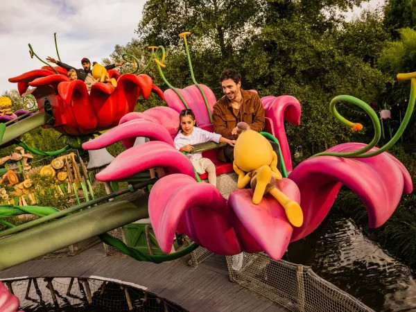 Maya's Flower Mill carousel at Plopsaland Deutschland
