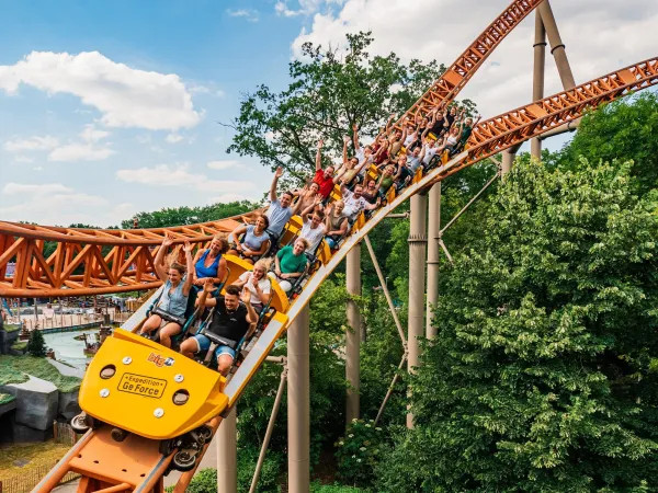 Families enjoying a summer day at Plopsaland Deutschland